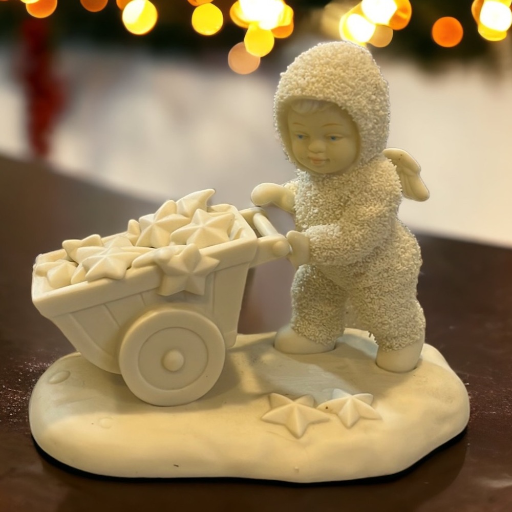RETIRED VINTAGE DEPARTMENT 56 WINTER TALES OF SNOW BABIES “THERE’S ANOTHER ONE”